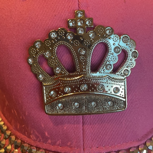 Studded cute pink baseball Hat - Picture 3 of 6